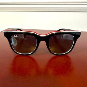 NEW Ray Ban sunglasses - Black / White / Red